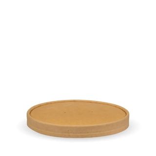 Biopak 500-1,000ml Paper Kraft Biobowl Lid Slv 50