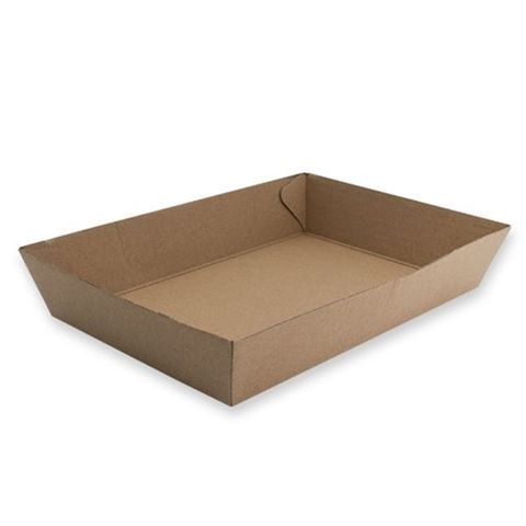 Food Tray #4 BetaBoard Kraft  225x 152x 45mm Ctn 250