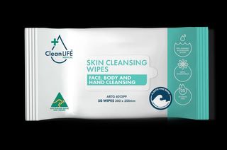 CleanLife Skin Cleansing Wipes 18x50 Wipes