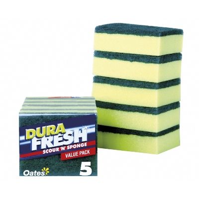 Durafresh Scour n Sponge 5 Pack SC-055