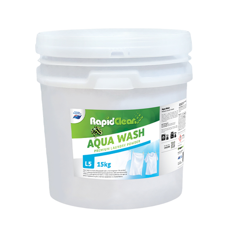 RapidClean Aqua Wash Premium Laundry Powder 15Kg