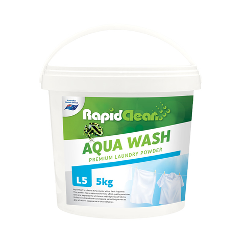 RapidClean Aqua Wash Premium Laundry Powder 5Kg