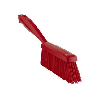 Vikan Bannister Brush Medium Bristle Red 330mm