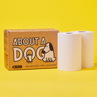 About a Dog Kitchen Towel Ctn 4 Rolls 100% Recycled