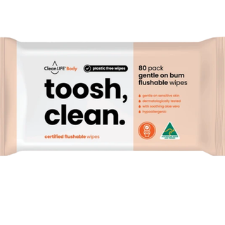 CleanLife Toosh Wipe Soft Pack Pkt 80