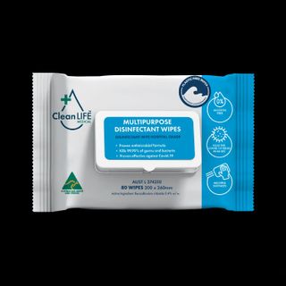 CleanLife Multipurpose Disinfectant Wipes Soft Pack Pkt 80