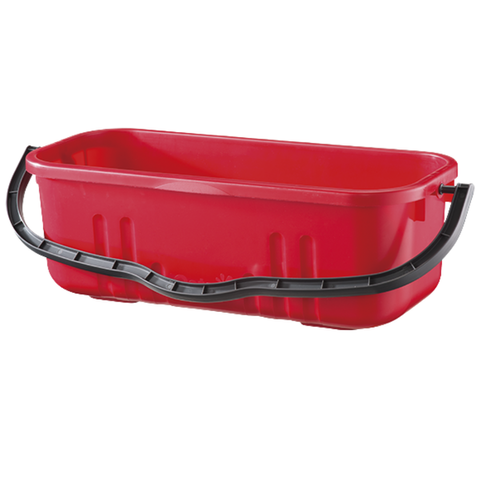 Duraclean Flat Mop Window Bucket 18Lt Red