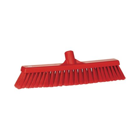 Vikan Floor Broom Red Soft Bristle 435 mm