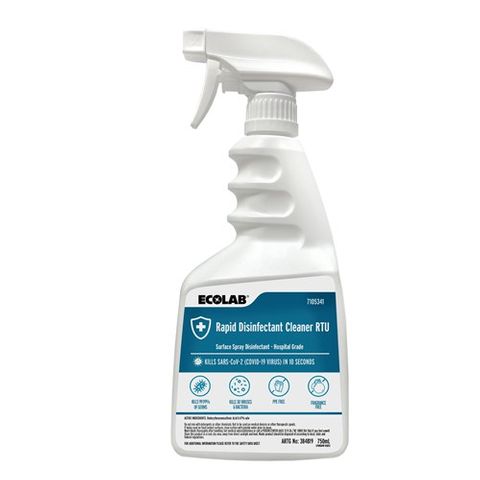 Ecolab Rapid Disinfectant Cleaner RTU 750ml