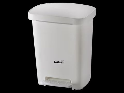 Oates Pedal Bin 30L White