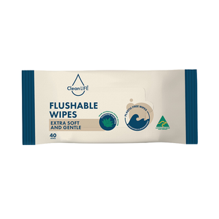 CleanLife Flushable Wipes Ctn 12x40