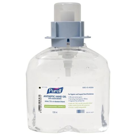 Purell FMX Instant Hand Sanitiser  Gel 1.2Lt Refill