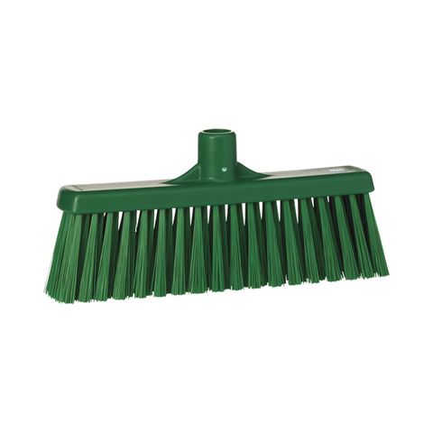 Vikan Floor Broom Straight Neck Medium Bristle 310mm Green (Head Only)