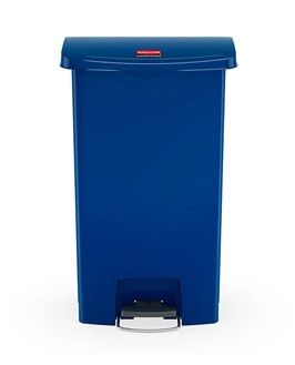 Rubbermaid Streamline 90L Step-On Resin Front Step Blue