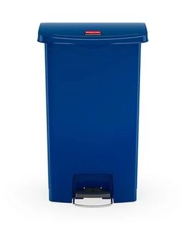 Rubbermaid Streamline 90L Step-On Resin Front Step Blue