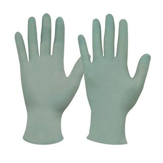 Glove Biodegradable Nitrile Green Powder Free Large Pkt 100