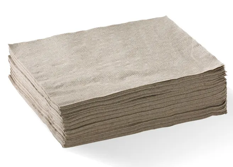Biopak Lunch Bionapkin 1 Ply 1/4 Fold Natural Ctn 3000
