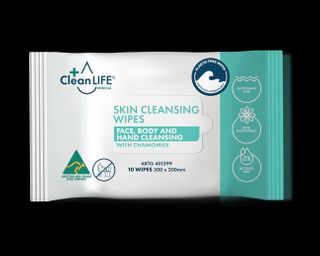 CleanLife Skin Cleansing Wipes Pkt 10 Soft Pack Ctn 45