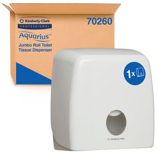 AQUARIUS® Jumbo Single Toilet Roll Dispenser