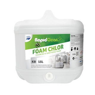 RapidClean Foam Chlor Cleaning & Sanitising Foam 15Lt