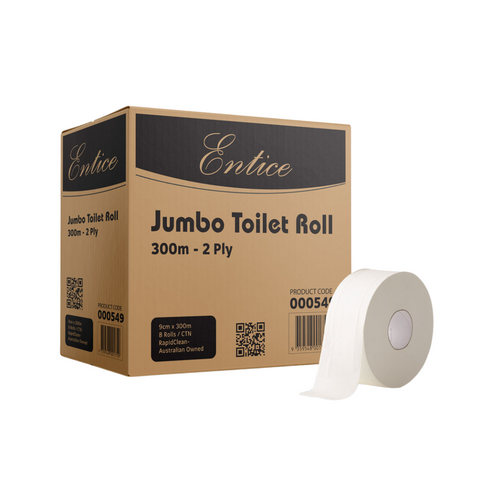 Entice 2 Ply Jumbo 300m Ctn 8