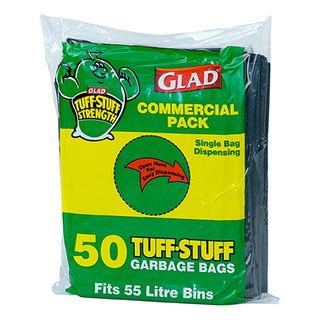 Glad Tuff Stuff Garbage Bag 55L Ctn 200