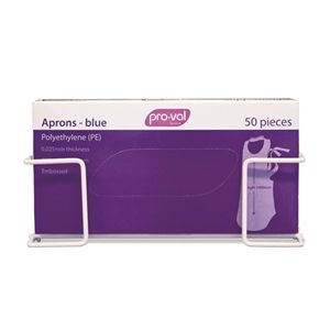 Glove Dispenser Single Wire Wall Bracket  White