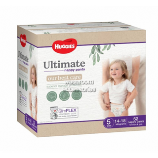 Huggies Ultimate Nappy Pants Size 5  14-18Kg  Ctn 52