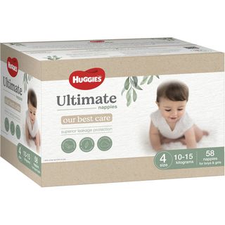 Huggies Ultimate Size 4 Toddler10-15kg Ctn58