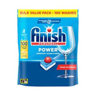 Finish Power Dishwashing Tablets Lemon Sparkle 100 each