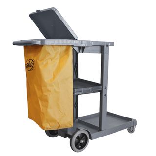 Sabco Professional Janitor Cart with Lid