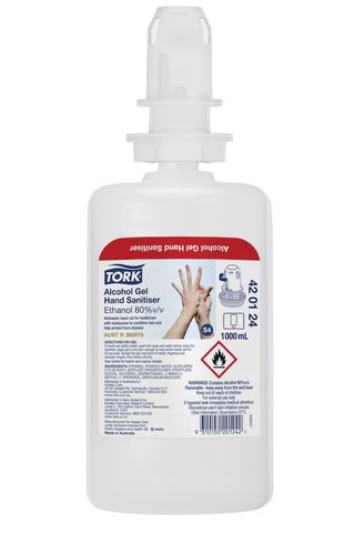 Tork Alcohol Gel Hand Sanitizer 6 x 1000ml S4