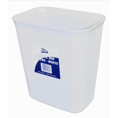 Edco Plastic Bin White No Lid 10Lt