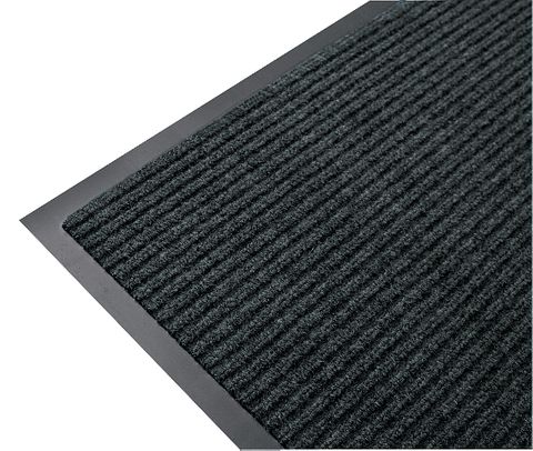 Pepper Ribbed Mat 600x900