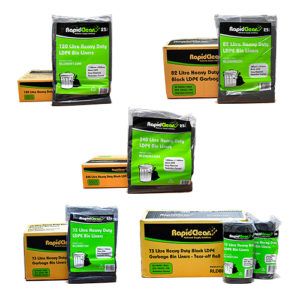 Garbage Bag 82Lt H/Duty Black Ctn 250