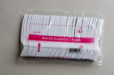 Fork Plastic White Pkt 100