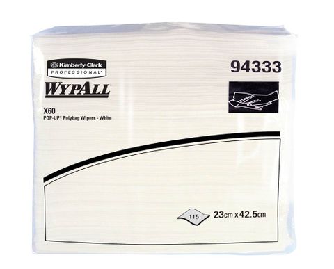 Wypall X60 Wipes Pop Up Poly Bag Ctn1380