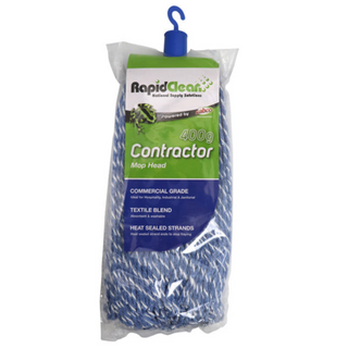 RapidClean Contractor Mop Head 400g Blue