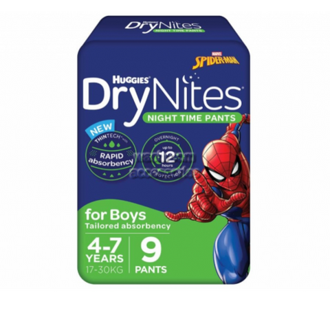 Huggies Drynites Pyjama Pants Boys 4-7 Years 17-30kg Ctn 27
