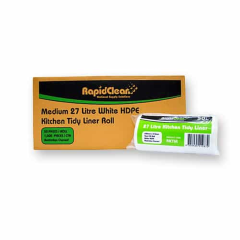 RapidClean Office and Kitchen Tidy Liners 27L Roll 50