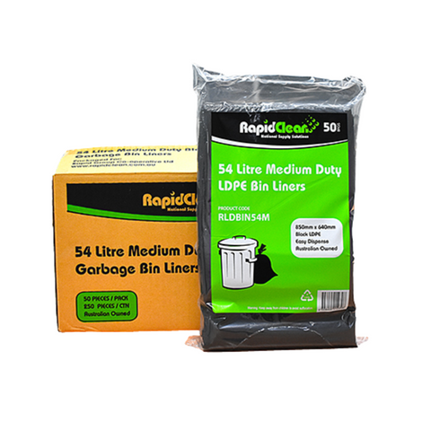 Garbage Bags 54Lt Medium Duty Ctn 250