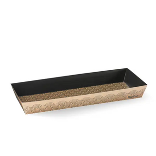 Biopak Long Sushi Tray Slv50