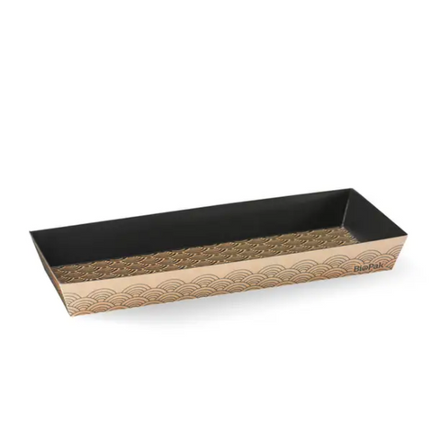 Biopak Long Sushi Tray Slv50