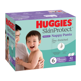 Huggies Skin Protect Nappy Pants Size 6 15Kg Plus Ctn 42