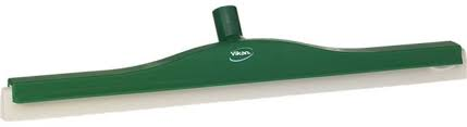 Vikan Floor Squeegee White Foam Blade Revolving Neck 600mm Green