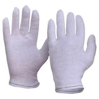 Glove Cotton Interlock Poly/Cotton Liner, Knitted Wrist Ladies 12x Pairs