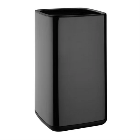 Bolero Square Waste Bin Titanium Black 7Lt
