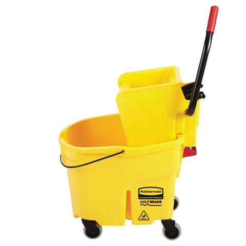 Rubbermaid WaveBrake Side Press Combo Yellow