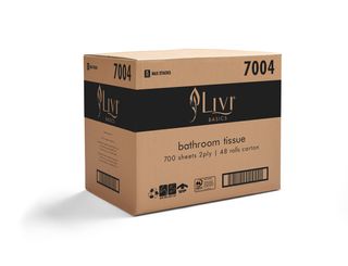 Livi Basics Toilet Roll 2Ply 700 sheet Ctn 48