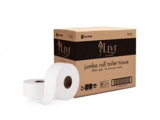 Livi Basics Jumbo 2ply 300m Ctn 8